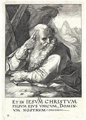 HENDRICK GOLTZIUS Christ, the Twelve Apostles and Saint Paul.